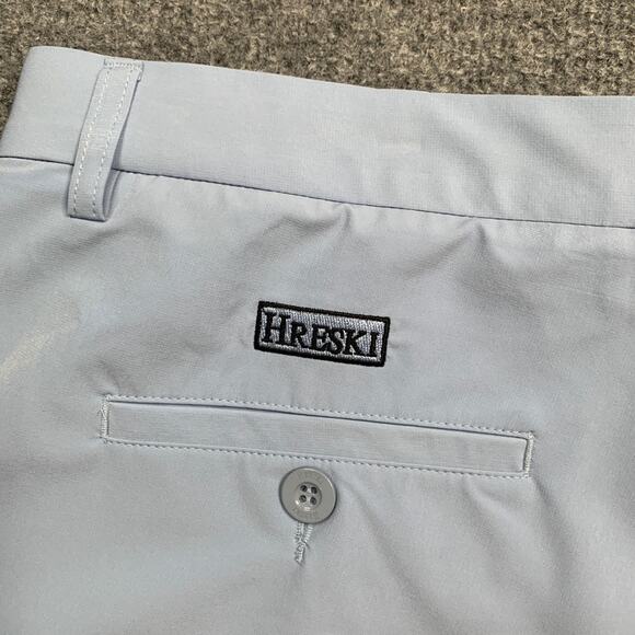 Hreski Pants Mens 38 Baby Blue Moisture Wicking Performance Chino Golf 27 Inseam - Picture 10 of 13